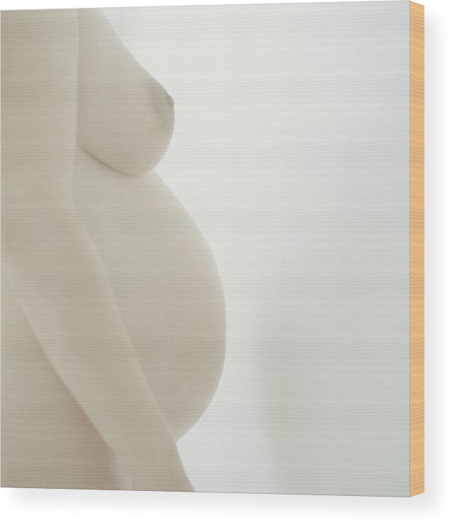 Human Wood Print featuring the photograph Pregnant Woman #7 by Cecilia Magill/science Photo Library