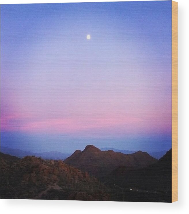 Moon Wood Print featuring the photograph Instagram Photo #41 by Franchesca Kister