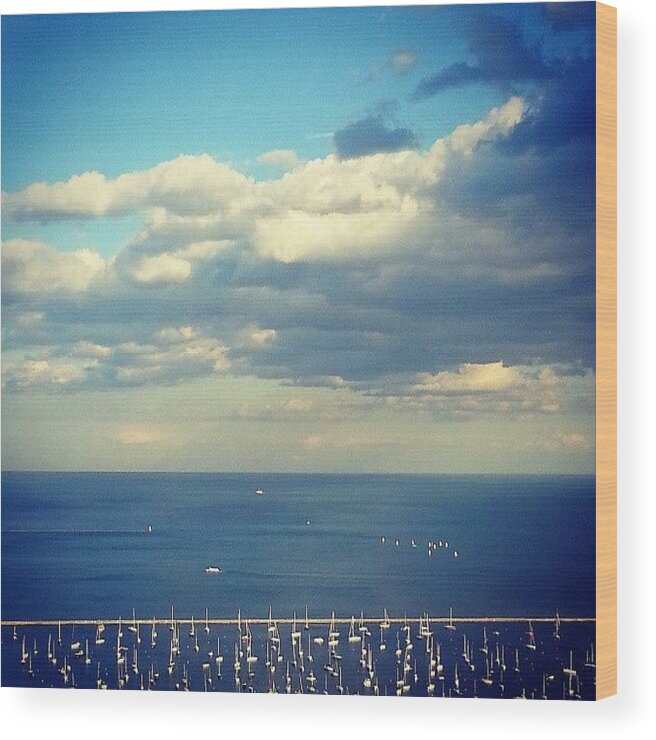 Harbor Wood Print featuring the photograph A Beautiful Day by Jill Tuinier