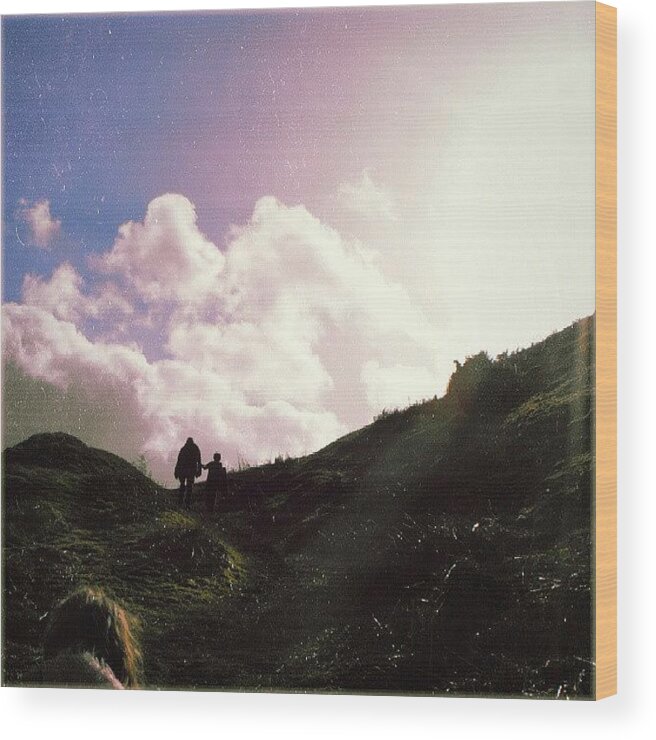 Cloudscape Wood Print featuring the photograph A #climb... #latergram #all_shots by Linandara Linandara