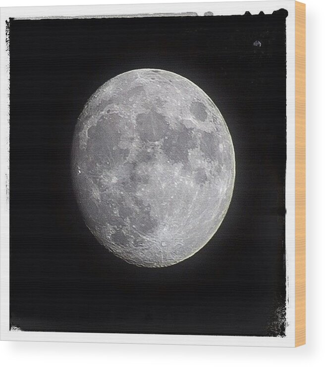 Moonwatch Wood Print featuring the photograph A Picture Perfect Moon

#moonwatch by Carl Milner