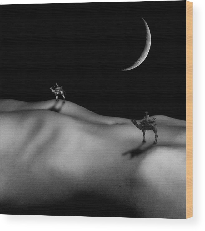 Bodyscape Wood Print featuring the photograph Arabian Night by Mayumi Yoshimaru