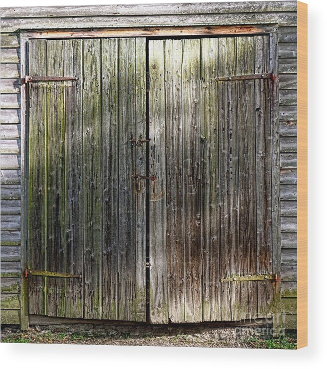 Barn Wood Print featuring the photograph Barndoors by Olivier Le Queinec