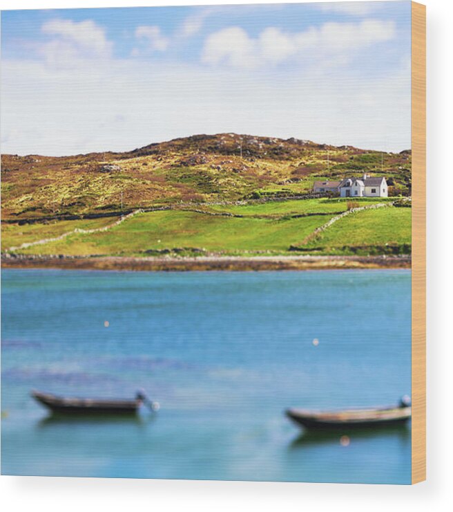 Scenics Wood Print featuring the photograph Beautiful Seascape In Ireland, Connemara by Moreiso