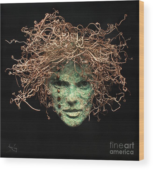 Adam Long Wood Print featuring the mixed media Believe In Me by Adam Long