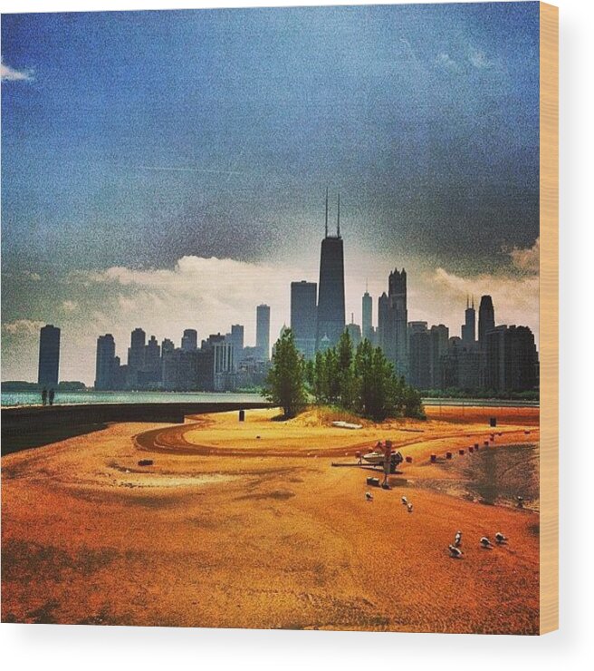 Art Wood Print featuring the photograph Best City For The Summer #chicago by Jennifer Gaida