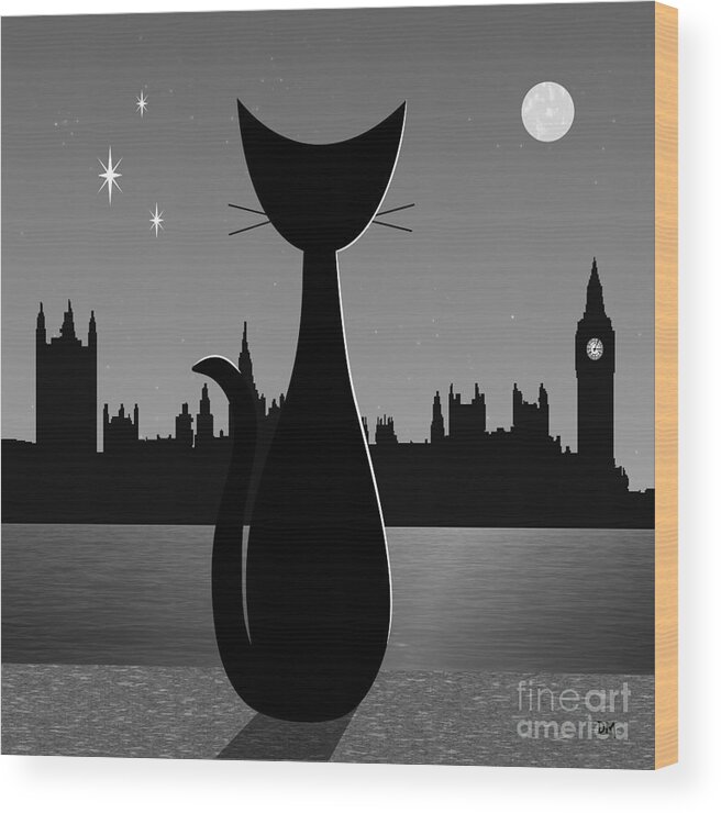 London Wood Print featuring the digital art Big Ben by Donna Mibus