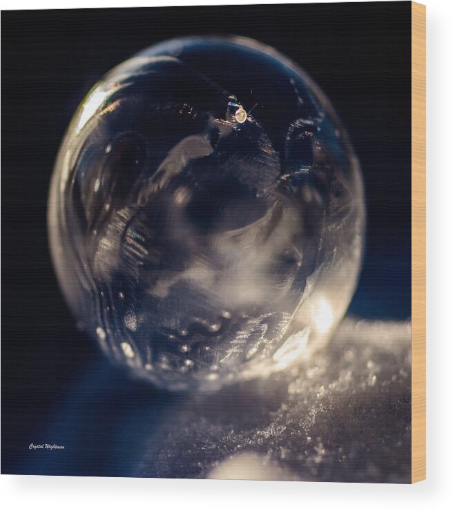 Bubble Wood Print featuring the photograph Blown Glass by Crystal Wightman