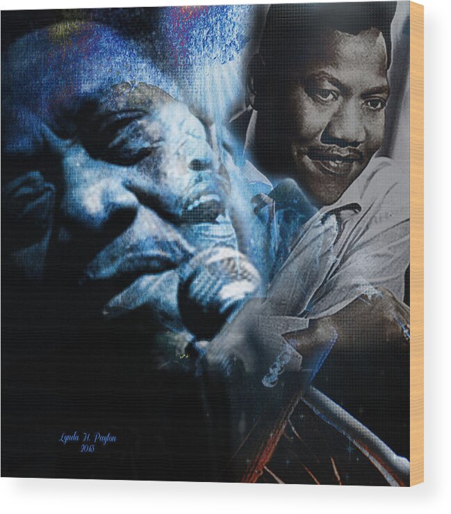 Bobby blue Bland Wood Print featuring the digital art Bobby Blue Bland by Lynda Payton