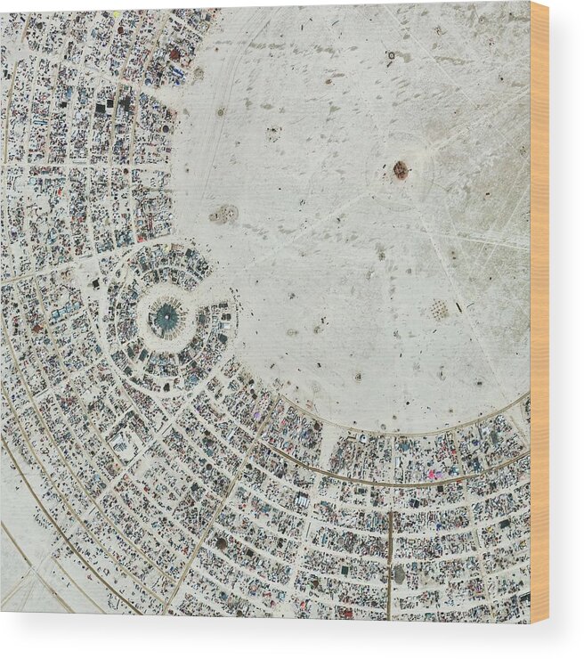 Burning Man Wood Print featuring the photograph Burning Man Festival by Geoeye/science Photo Library