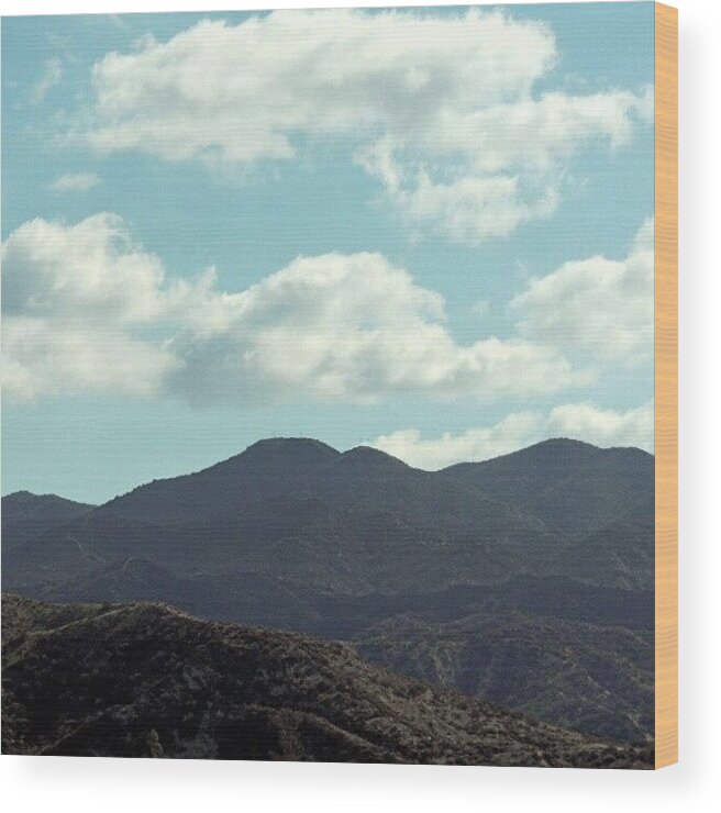 Mountain Wood Print featuring the photograph California Mountain Scape by Kelli Stowe