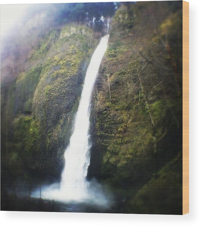 Wood Print featuring the photograph Can't Get Enough Waterfalls. This One by Stone Grether