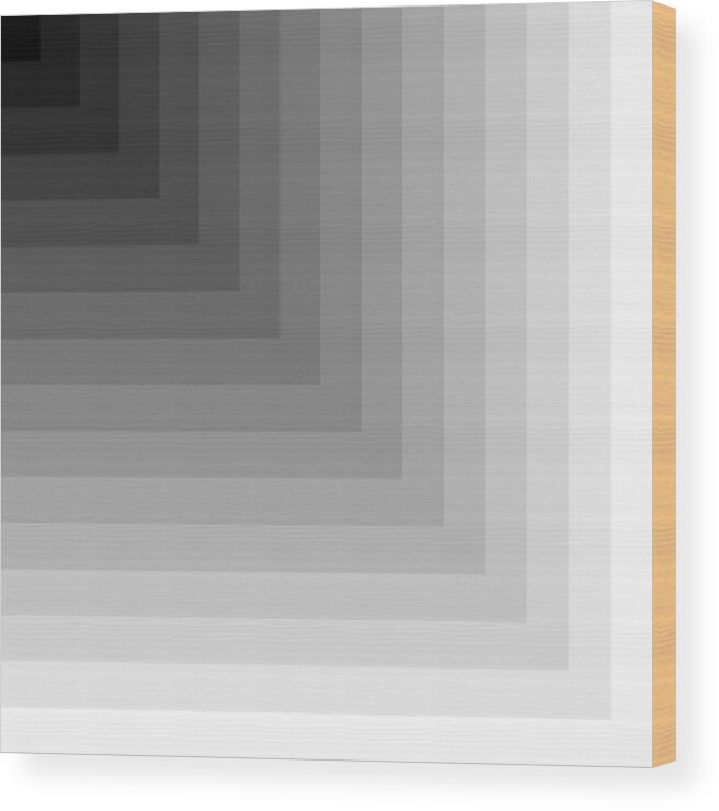 Abstract Digital Algorithm Rithmart Wood Print featuring the digital art Cascade.1 by Gareth Lewis