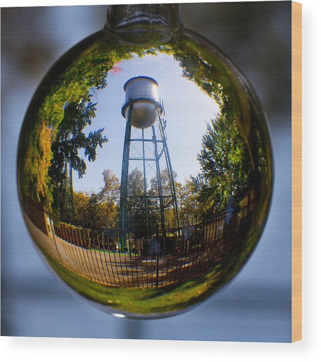 Water Wood Print featuring the photograph Chico Water Tower by Robert Woodward