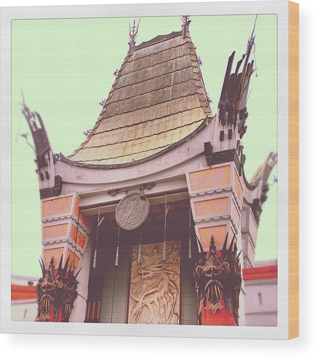 Instagram Wood Print featuring the photograph Chinese Theater by Jill Battaglia