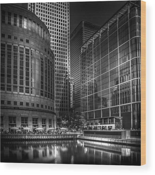 City Dining Wood Print featuring the photograph City Dining by S J Bryant