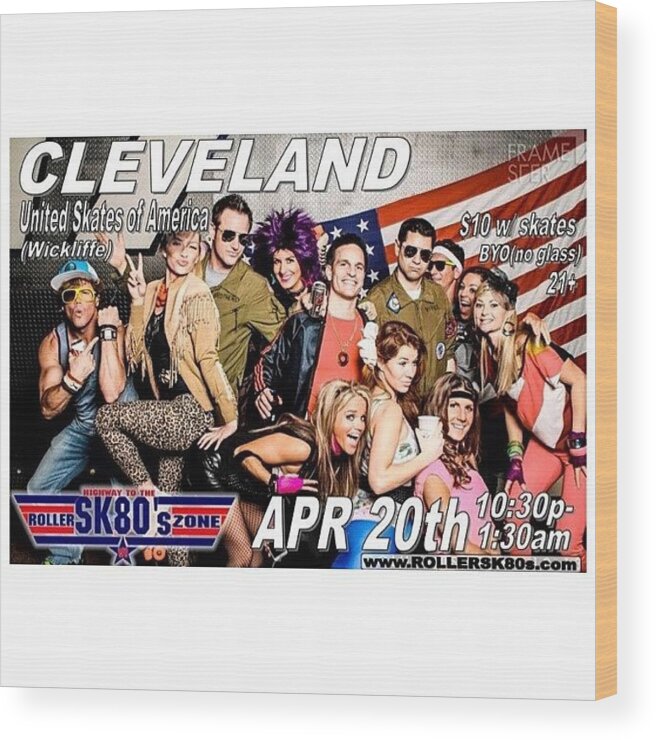 Skating Wood Print featuring the photograph Cleveland...are You Ready Rock Out With by Joel Torres