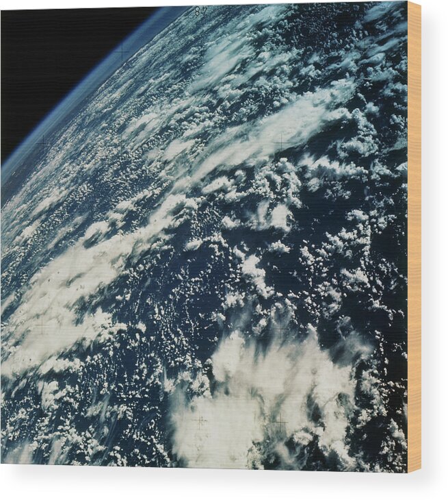 Amazon Basin Wood Print featuring the photograph Clouds Over Amazon Basin In Wet Season by Nasa/science Photo Library