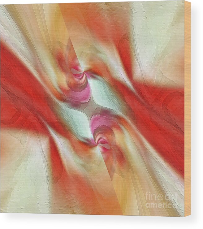 Red Wood Print featuring the digital art Comfort by Margie Chapman