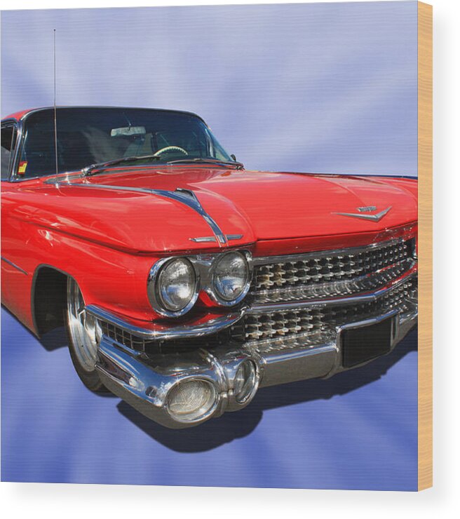 Cadillac Wood Print featuring the photograph Cool Caddy by Keith Hawley