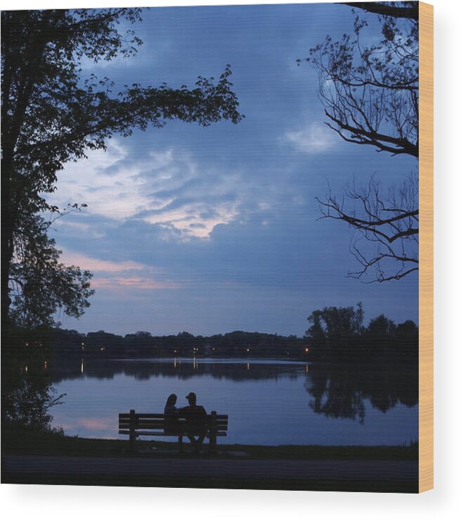 Night Wood Print featuring the photograph Date Night by Hermes Fine Art