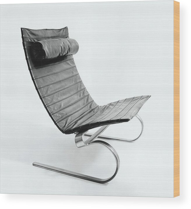 Furniture Wood Print featuring the photograph Easy Chair Designed By Paul Kjaerholm by Tom Yee