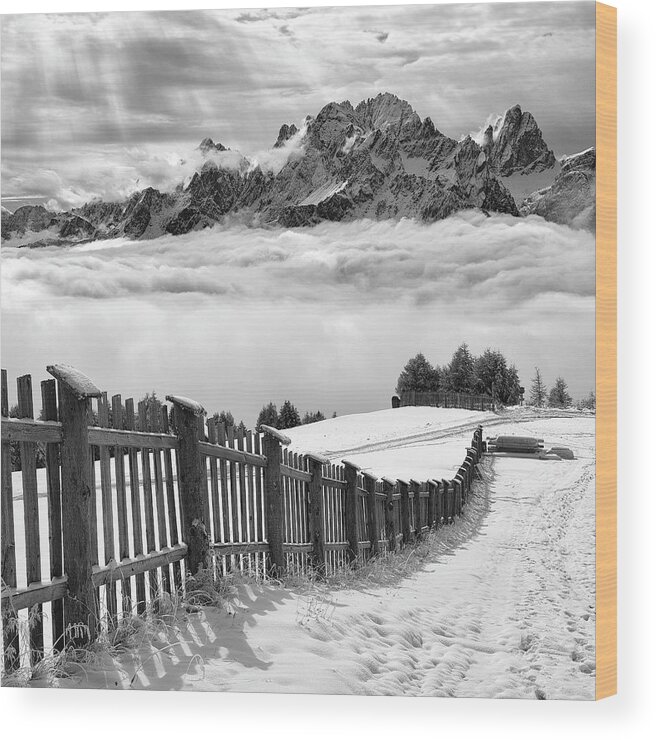 Dolomites Wood Print featuring the photograph Elements by 