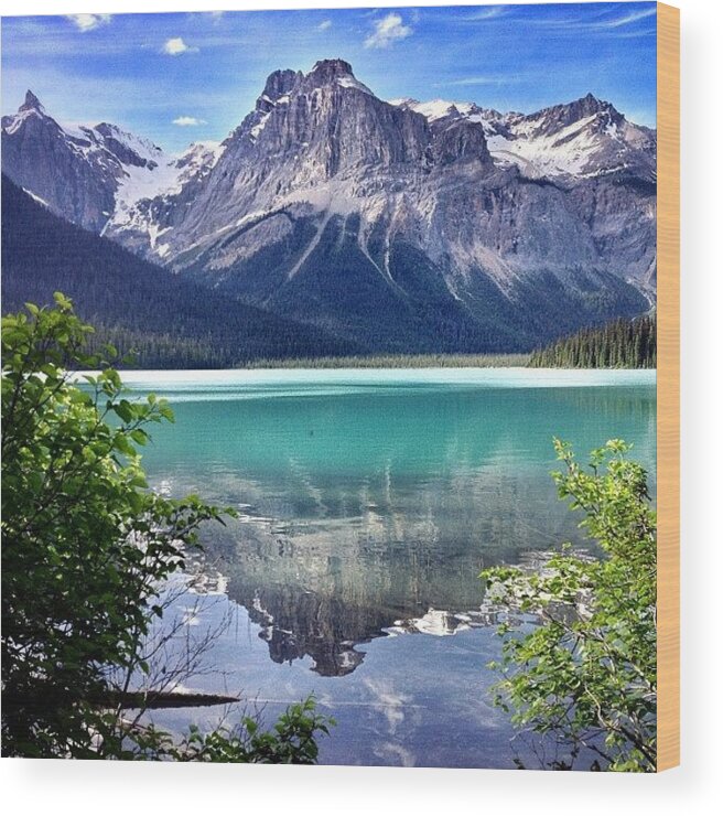 Canada Wood Print featuring the photograph #emeraldlake #yohonationalpark by Cody Haskell