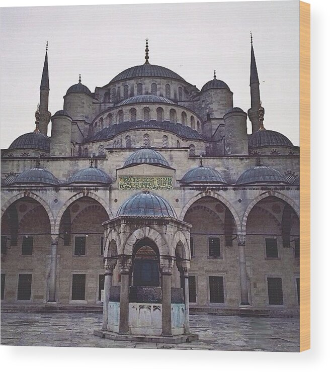  Wood Print featuring the photograph Exterior Of The Blue Mosque Taken This by Will Banks
