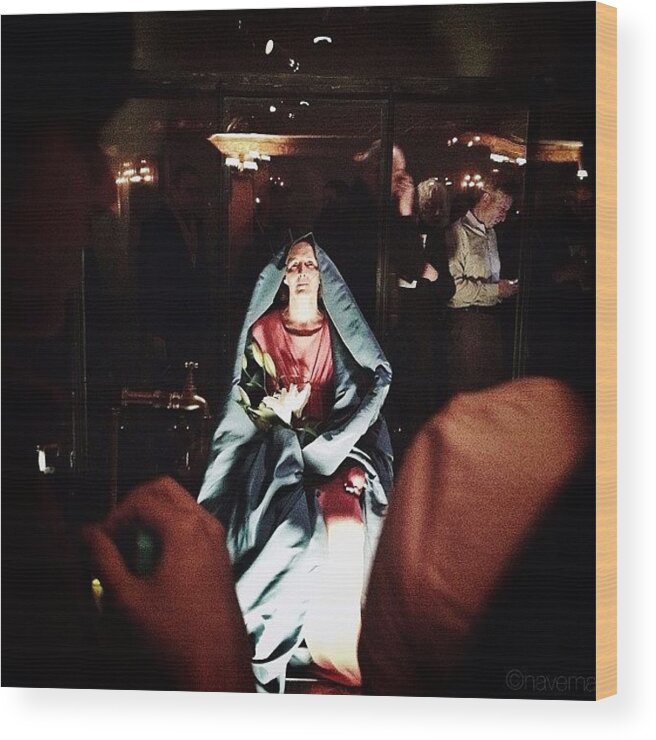 Igersofnyc Wood Print featuring the photograph Fiona Shaw As Mother Mary In the by Natasha Marco