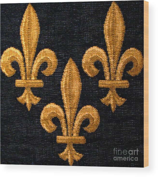 Fabric Wood Print featuring the photograph French Tapestry by Patricia Januszkiewicz
