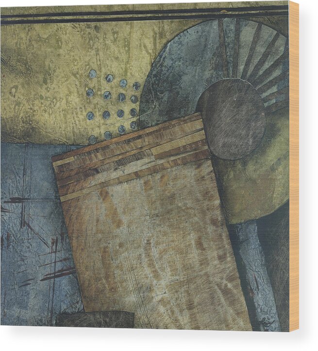 Soft Colors Wood Print featuring the mixed media Full Circle by Laura Lein-Svencner