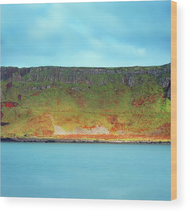 Natural Column Wood Print featuring the photograph Giant’s Causeway Cliffs by Mammuth