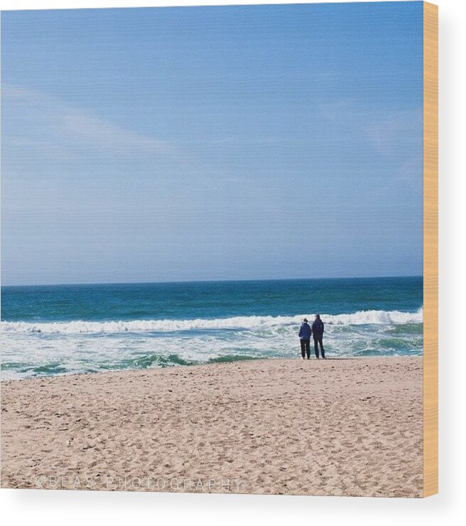  Wood Print featuring the photograph Going To The Beach And Growing Old by Saul Jesse Beas