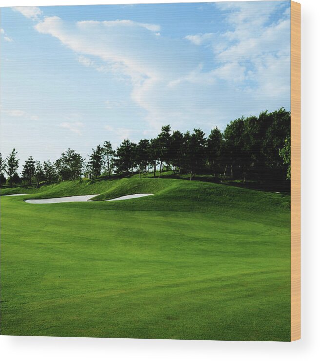Sand Trap Wood Print featuring the photograph Golf Course Background - Xlarge by Phototalk