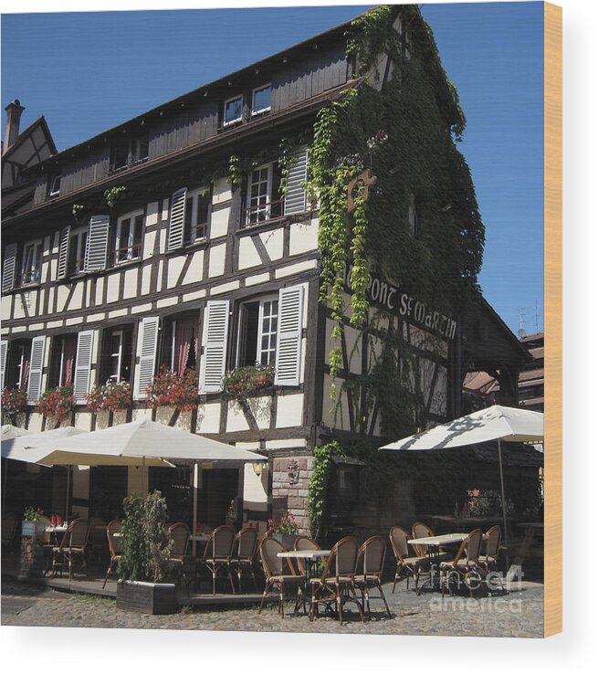Timber Wood Print featuring the photograph Half-Timbered House in Strasbourg 2 by Amanda Mohler