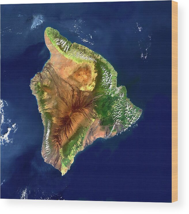 Hawaii Wood Print featuring the photograph Hawai'i by Planetobserver/science Photo Library