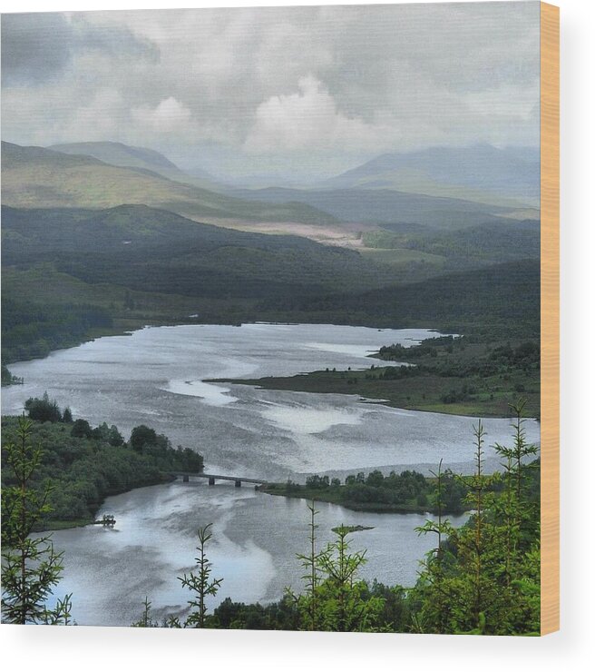 Scotland Wood Print featuring the photograph Highland Loch At Lochaber by Joan-Violet Stretch