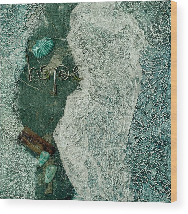 Hope Wood Print featuring the painting Hope by Carlynne Hershberger