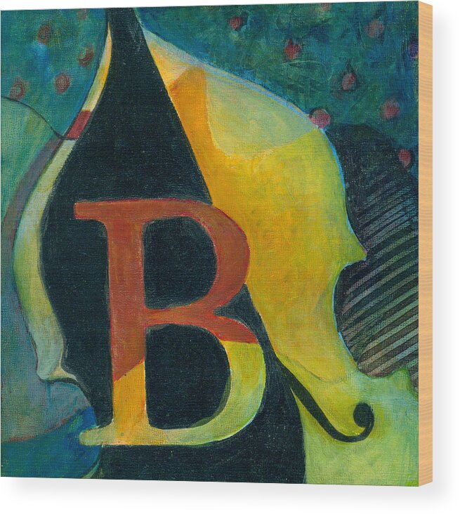 Susanne Clark Wood Print featuring the painting In The Key of B by Susanne Clark
