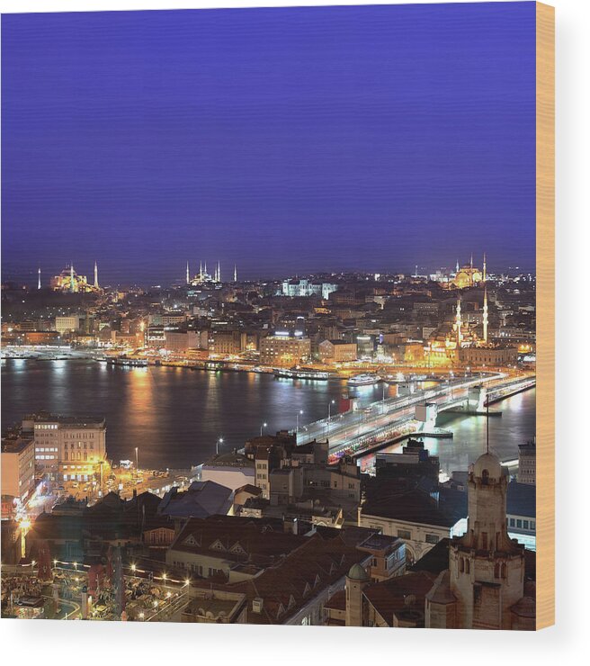 Istanbul Wood Print featuring the photograph Istanbul by Tolga Tezcan