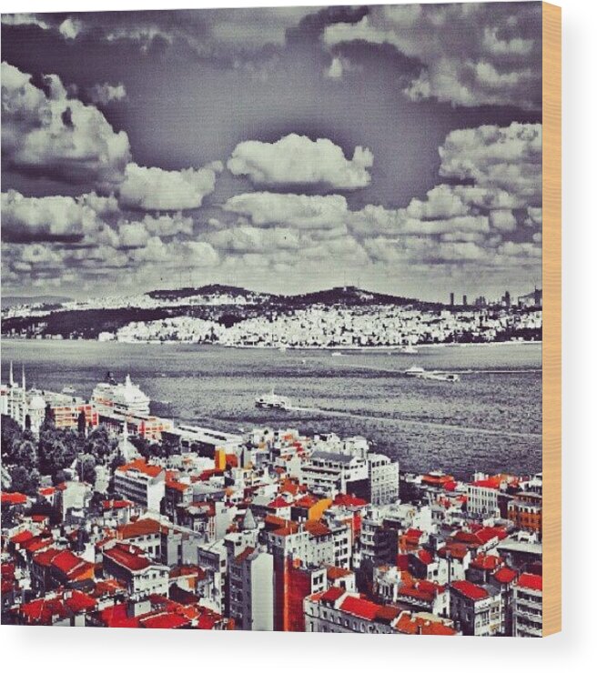 Beautiful Wood Print featuring the photograph Istanbul view by Ernesto Cinquepalmi