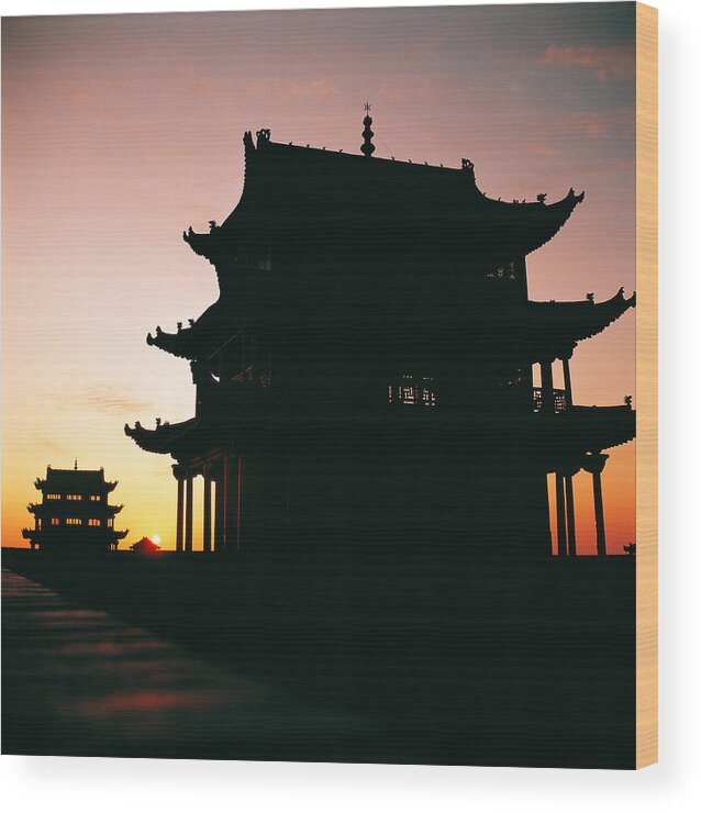 Great Wall Wood Print featuring the photograph Jia Yu Guan by Yue Wang