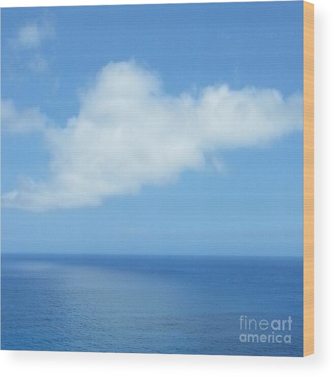 Blue Sky Wood Print featuring the photograph Kauai Blue by Joseph J Stevens