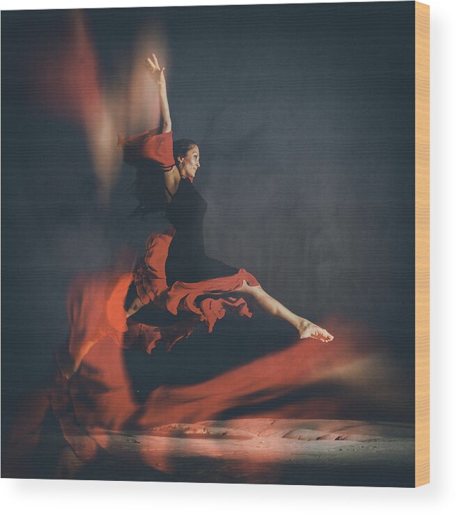 Adult Wood Print featuring the photograph Latin Dancer by Stelios Kleanthous