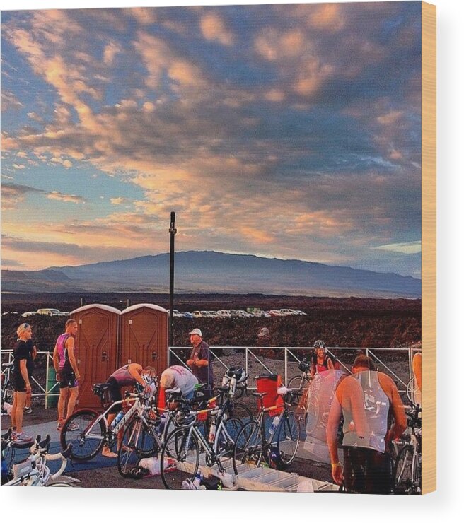  Wood Print featuring the photograph Lavaman 2014 Looking At Mauna Loa by Brian Kalata
