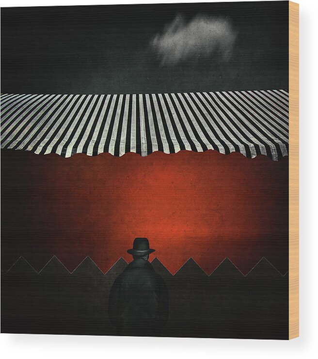 Cloud Wood Print featuring the photograph Life Is A Circus by Gilbert Claes