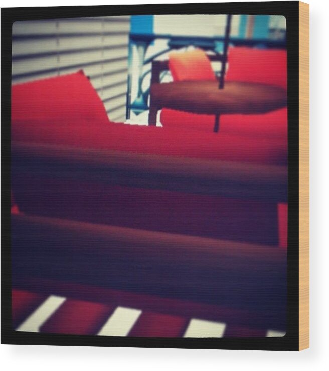 Secondlife Wood Print featuring the photograph Loading Hm. Checking In. #mondays by Leslie Moore