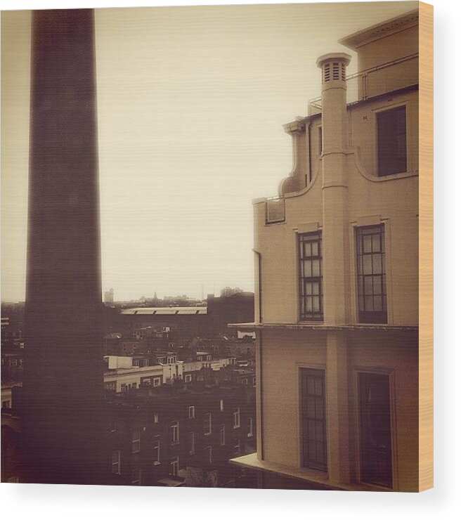 Building Wood Print featuring the photograph #london #skyline #view #building by Ben Lowe