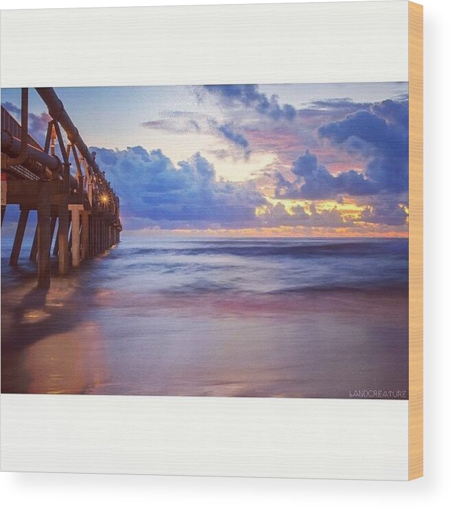  Wood Print featuring the photograph Long Exposure At The Spit That Red by Jamie Koppen